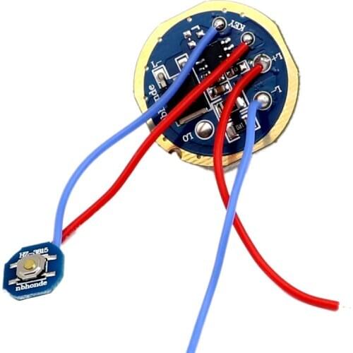 30mm 2.7-4.5V 3-mode Driver Circuit Board Drive PCB Board for T6 L2 L3 XPL 18650 26650 LED Portable Flashlight Lantern Hand Lamp