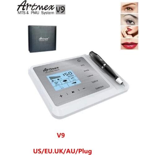Direct Selling Permanent Makeup Tattoo Machine Artmex V9 Eye Brow Lip Rotary Pen MTS PMU System With V9 Tattoo Needle