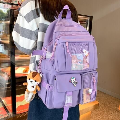 Women Boy Nylon Backpack Travel Mesh Female Student College School Bag Men Girl Cool Laptop Backpack Male Fashion Book Bags 50