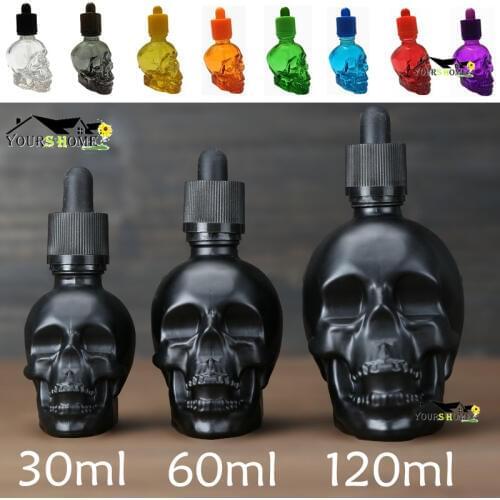 Glass Spray Bitter Dropper Bottle Scrub skull bitter bottle of bitter medicine dropper BITTER BOTTLE 30/60/120ml