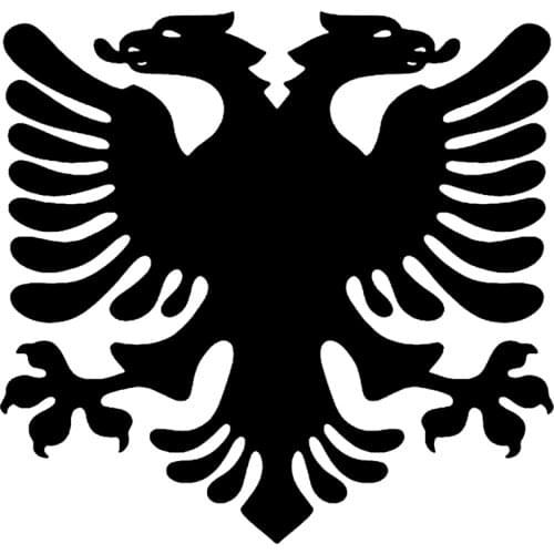 Albanian Eagle Reflective Funny Car Sticker KK Vinyl Decal Waterproof Car Auto Stickers for Bumper JDM JEEP Deco Meterial PVC