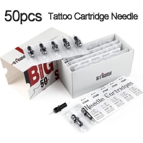 Tattoo Cartridge Needle 50PCS RL/M1/RM Professional Disposable Semi-Permanent Eyebrow Lip Makeup Needles For Tattoo Machine Pen