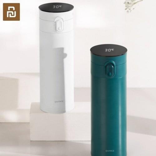 Youpin Thermos Flask Smart Temperature Display Water Bottle Coffee Vacuum Thermal Mug Stainless Steel Intelligent Insulation Cup