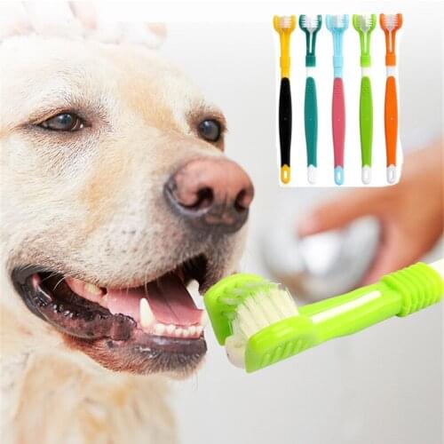 1Pc Pet Dog Toothbrush Multi-angle Cleaning Tooth Bad Breath Tartar Teeth Care Tool Brush for Dog Cat Protection Health Product