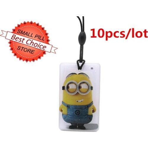 10pcs/lot Cartoon pattern EM4305 125Khz Writable Rewrite RFID Tokens Blank Card