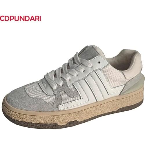 2021 Popular Genuine Leather Patchwork Mesh Platform Sneakers Women Luxury Casual Flat Shoes Spring Summer