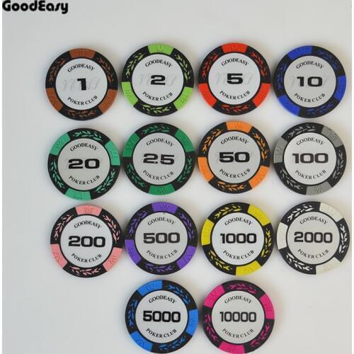 25PCS/Lot Texas Hold'em Clay Poker Chip Sets Mahjong Game Poker Game Coin Professional Customizable Poker Chip Factory Wholesale