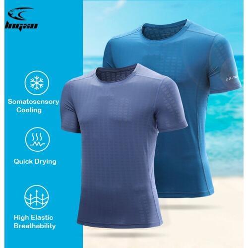 Quick Dry Men Shirt Breathable Camping Trekking Fishing Running Hunting Hiking Shirt Summer T-Shirts Outdoor Tee Short For Men