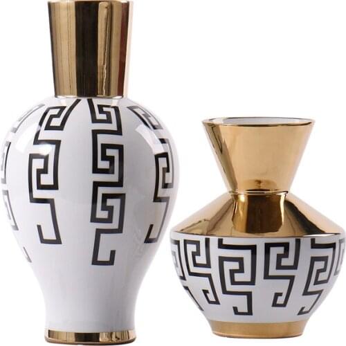 Vase Decoration Living Room Flower Arrangement Modern Nordic Coffee Table Hallway Dining Table Ceramic Flowerpot Soft Decoration