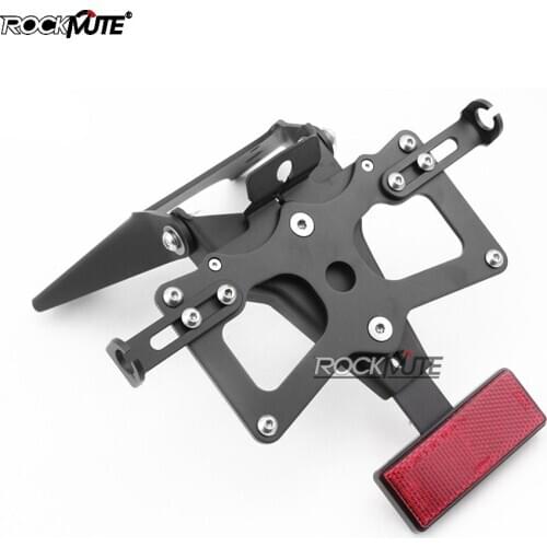 Tail Tidy Number License Plate Holder Motorcycle Fender Eliminator Kit For SUZUKI GSX-R600 2008-2019 Red Reflector Panel