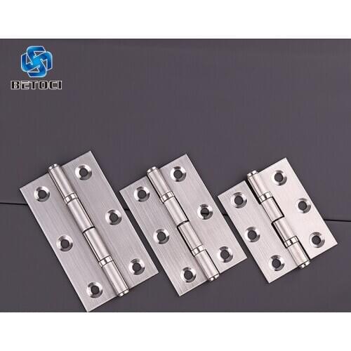 BETOCI 4PCS 2-3" Stainless Steel Door Hinges,Silent Hydraulic Hinges,Cabinet Door Hinges,Equipped With Screws,Furniture Hardware