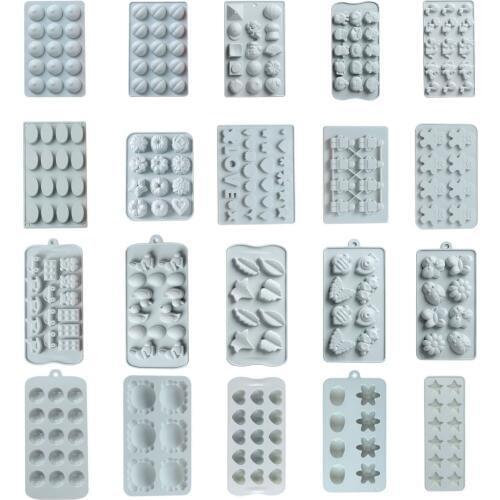 DIY Chocolate Mold Handmade Soap Form Silicone Fondant Molds for Cake Decorating Tools Candy Bar Jelly Baking Accessories