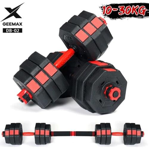 GEEMAX 20KG Steel Dumbbell Barbell Set Adjustable Male Weight Dumbbells Home Gym Workout Exercise Training Fitness Equipment AU
