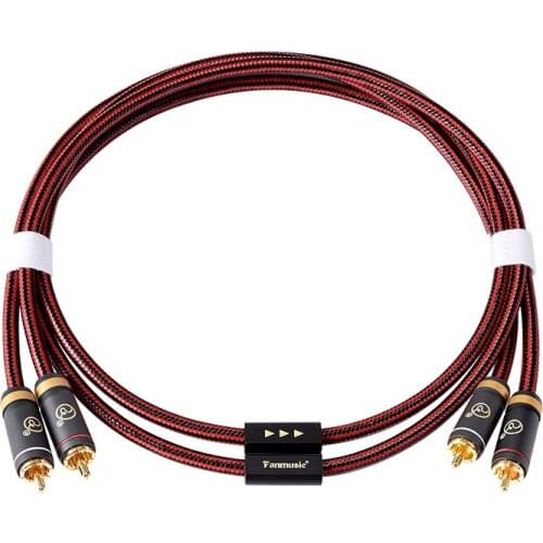 ZY Fanmusic HIFI Cable Fever level double lotus head signal line Advanced version