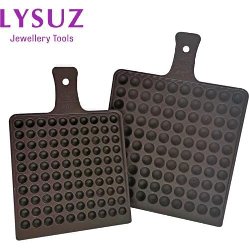 Round Jewelry Bead Counting Board Plastic Bead Counter For Gemstone Pearl Jewellery Making