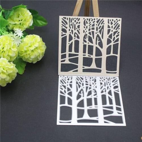 Metal Cutting Die Forest Tree Scrapbooking Mold Paper DIY Cards Postcard Handmade Craft Stencil Album Handcraft Embossing Moulds