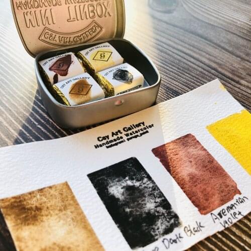 Handmade Mineral Solid Watercolor Pigment Master Painting Gouache Water Color Raw Materials AcuarelasArt Supplies Dropping