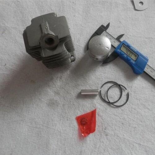 40mm CYLINDER KIT FOR 1E40F-6 49CC 2 STROKE MOTOR ZYLINDER ASSEMBLY W/ PISTON RING SET PIN CLIP BRUSHCUTTER PUMP TRIMMER PARTS