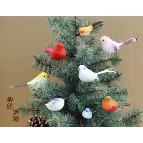 Simple forest bird soft decoration simulation decoration creative home decoration outdoor garden Christmas handmade creative