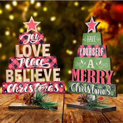 Christmas Natural Wood Tree Ornament DIY Wooden Hanging Pendants Christmas Decora Adornos De Navidad Kids Gifts New Year 2022