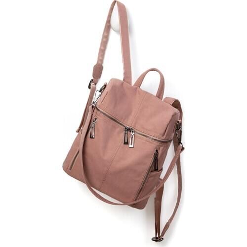 Womens genuine leather backpack bag casual waterproof real cowhide backpacks female luxury back pack women travel bagpack C1663