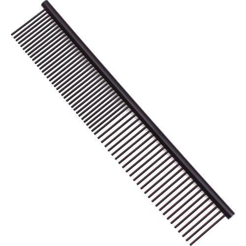 100pc Black Metal Comb Long Thick Hair Brush Stainless Steel Barber Professional Pets Grooming Combs Cats Dogs 6703