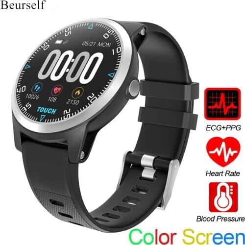 Smart Watch E101 ECG Bluetooth Call Message Smart Bracelet Fitness Tracker Blood Pressure Waterproof Sport Smartwatch for phone