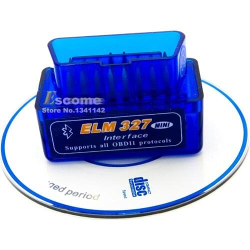 Escome Special MINI Bluetooth ELM327 Bluetooth OBD2 Vehicle Testing Instrument Sell With Our Car DVD Only