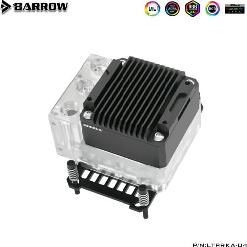 Barrow POM Material 17W PWM Water Pump+CPU Block Combo use for AMD RYZEN AM3 AM4 / INTEL 115X / X99 2011 Water cooling Hearder