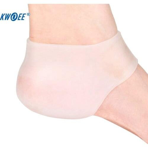 1 Pair Silica Gel Heel Protective Pad Foot Heel Crack Socks Foot Reduced Pressure Sleeve Heel Protection Tool