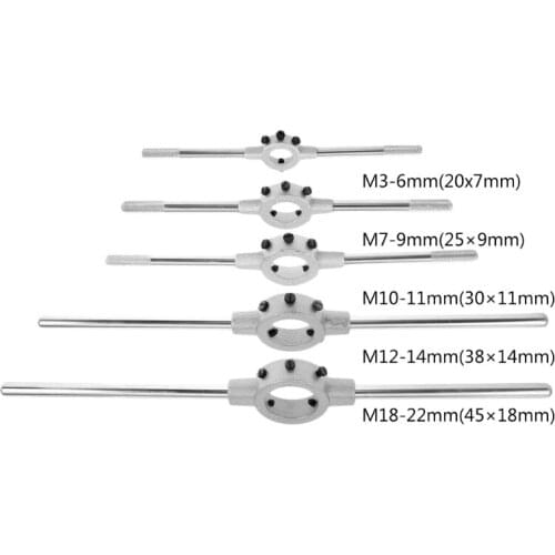 1Pcs Round Die Wrench Flexible Steel Circular Die Handle for Dies Threading Tool