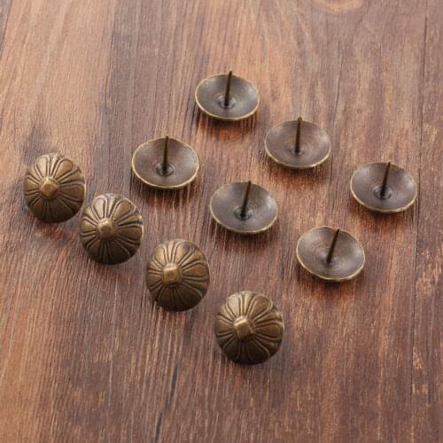 10pcs 23*19mm Upholstery Nail Doll House DIY Decoration Gift Making Accessories Tack Furniture Nails Pins