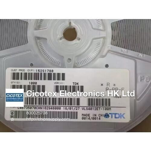 100pcs/lot VLS4012ET-100M SMD FIXED IND 10UH 890MA 228 MOHM VLS4012ET100M