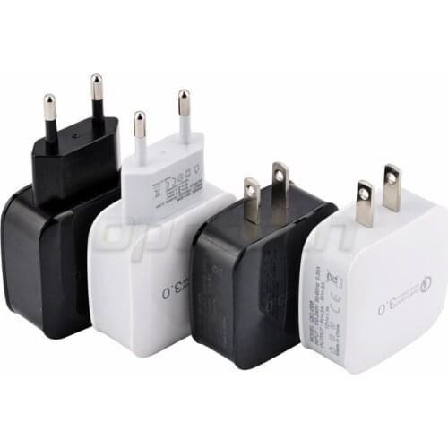 100pcs QC 3.0 Fast Charger USB Wall EU US Plug Travel Charge for iphone X 8 7 6 for Samsung s6 s7 s8 s9 QC 3.0 Charger