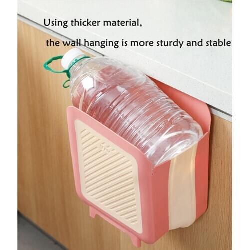 1x Kitchen Folding Trash Can Wall ing Cabinet Door Living Room Car