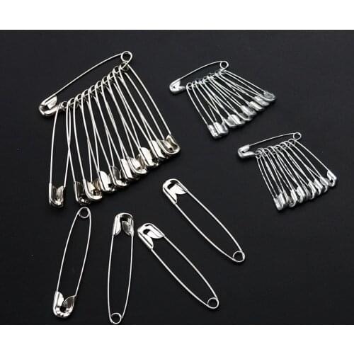 20PC Wedding Corsage Safety Pins Paper Clip DIY Sew Tools Silver Metal Needles Safety Pin Brooch Apparel Accessory Wholesale