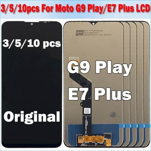 3/5/10 Piece/lot LCD For motorola moto E7 Plus lcd Display For Moto G9 Play Screen With Touch Digitizer Assembly Replacement