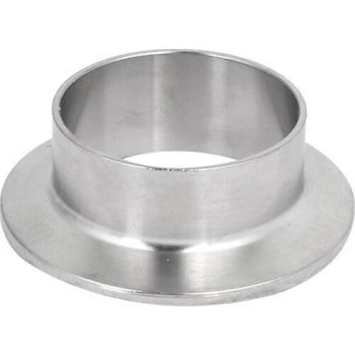 304 Stainless Steel 45mm OD Sanitary Pipe Weld on Ferrule Fits 2" Tri Clamp