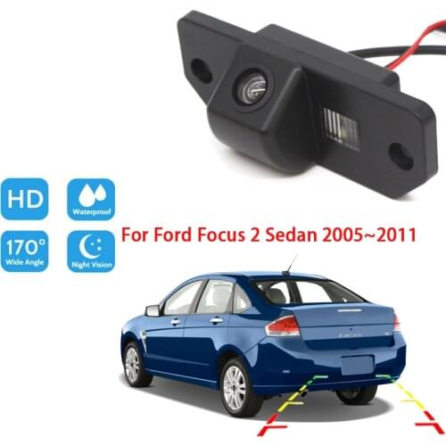 Car Rear View Camera For Ford Focus 2 Sedan 2005 2006 2007 2008 2009 2010 2011 CCD Full HD Night Vision Reverse Parking Camera