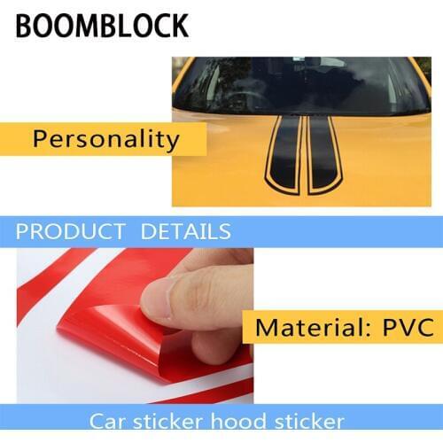 BOOMBLOCK 1Set Car Styling Front Cover Decal Stickers For Renault Megane 2 3 Duster Logan Honda Civic 2006-2011 Fit Accord