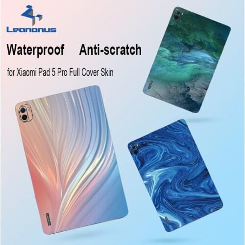 For Xiaomi Pad 5 Pro Cases 3M Films Back Film Full Covers Aurora Pattern Decal Skin Protector Sticker for Mi Pad 5 Pro Case