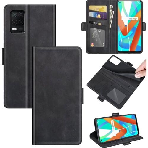 Case For Realme V13 5G Leather Wallet Flip Cover Vintage Magnet Phone Case For Realme 8 5G / Q3i 5G / Q3 5G Coque