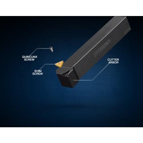 STFCR1616H16 STFCR2020K16 STFCR2525M16 External Turning Tool Holder For 10PCS Carbide Inserts TCMT16T304/08 CNC Lathe Tool Suit