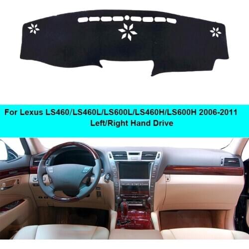 For Lexus LS460 LS460L LS600L LS460H LS600H 2006- 2011 2 Layers Car Dashboard Cover Carpet Cape Rug Pad Carpet Dashmat Sun Shade