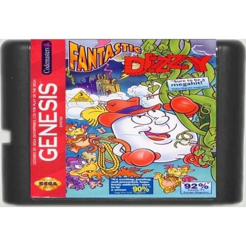 Fantastic Dizzy 16 bit SEGA MD Game Card For Sega Mega Drive For Genesis