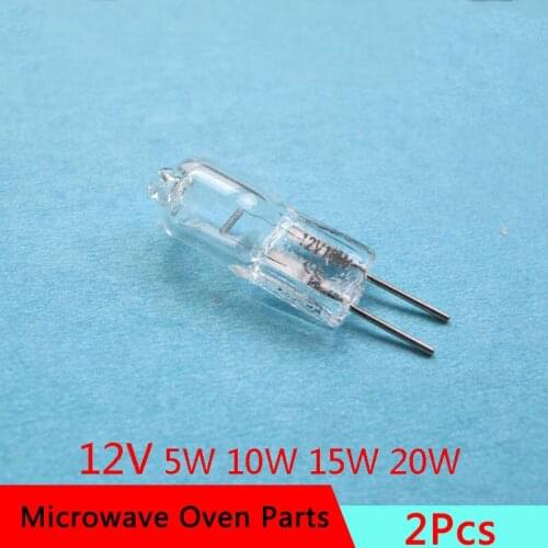 2Pcs Lot Electrical Light Bulb 12V 5W 10W 15W 20W G4 Halogen Bulb Microwave Oven Parts