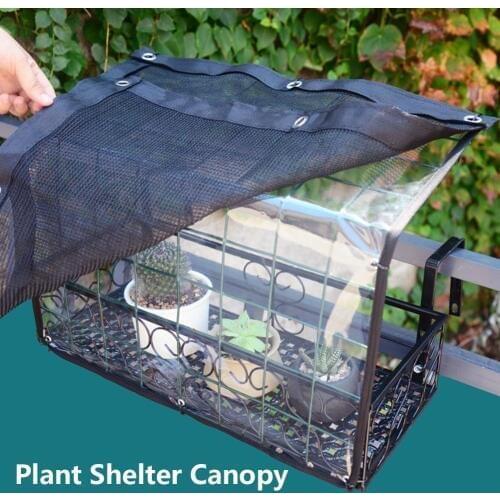 Good Light Transmission Plant Shelter Canopy Flower Pot Awning Rainproof Canopy Plant Shelter Canopy For Home Balcony Garden
