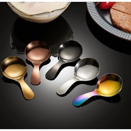 Coffee Spoon Cutlery Set Rice Spoon Stainless Steel Retro Iron Ice Cream Spoon Scoop Creative Spoon Tea-spoon Tableware