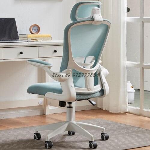 Computer Chair Home Lift Office Chair Backrest Ergonomic Seat Comfortable Sedentary Modern Minimalist Office Learning Chair