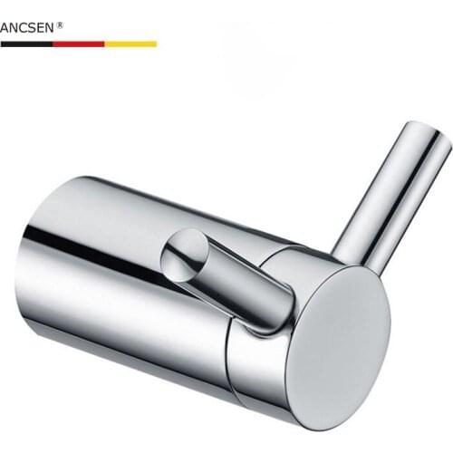 Circle Double Hook Chrome Polished Stainless Steel Wall Hook for Bathroom Kitchen Coat Hook Towel Hooks for Bathroom Hanger